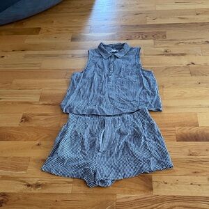 Z Supply Black and White Gingham set